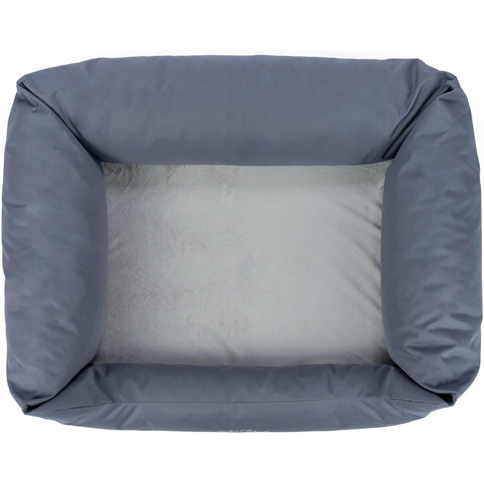 Ортопедичне собаче ліжко TrendPet Viscado сірого кольору, 100 см