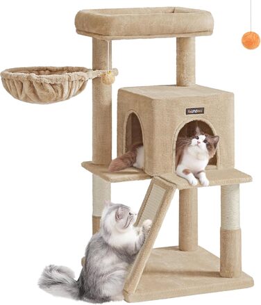 Дряпка для котів Feandrea з великою платформою, бежево-коричнева (PCT051K03)