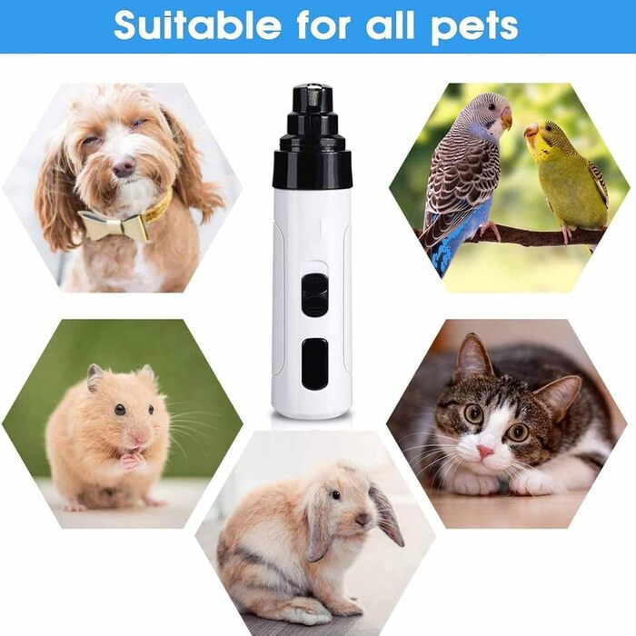 Електричний точило для нігтів домашніх тварин Silent Groom Pro, USB, для собак та котів