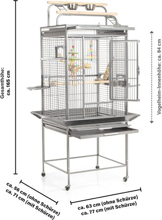 Клітка-вольєр Montana Cages Finca Play Platinum для папуг і папужок