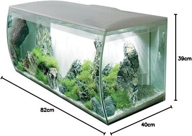 Акваріум Fluval Flex 123 л, для прісної води, білий
