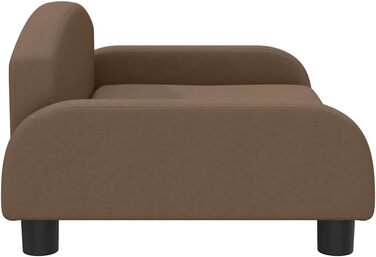 Крісло-ліжко для собак, м'яке ліжко для тварин, диванчик для маленьких собак та котів, коричневий, 70 x 45 x 30 см