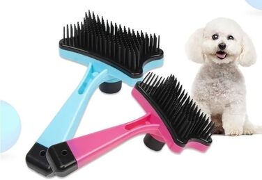 Щітка для собак, професійна для догляду за шерстю, інструмент для грумінгу, зелена