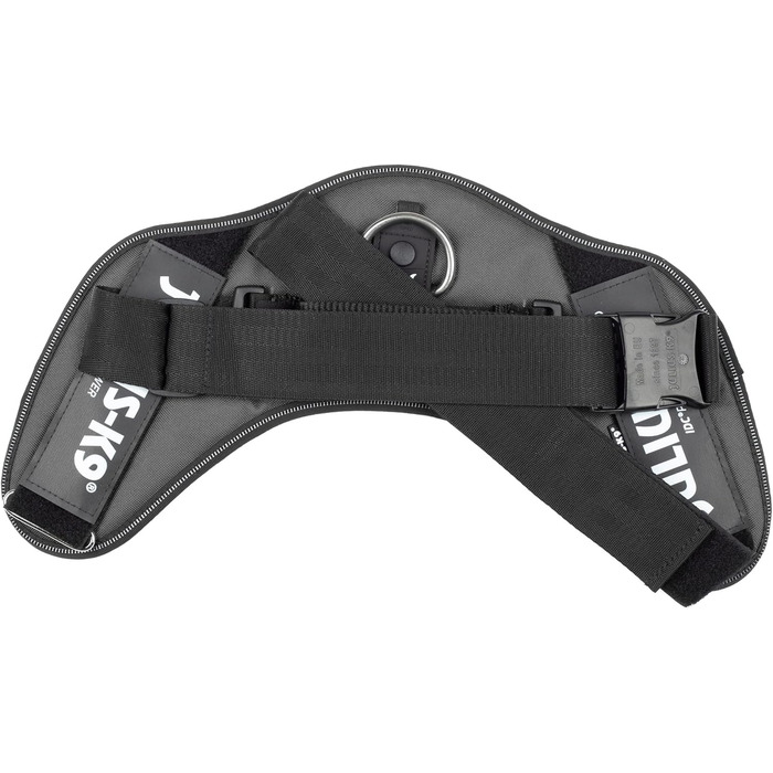 Шлейка Julius K-9 IDC Powergeschirre Anthrazitgrau з індивідуальним написом, для собак маленьких, середніх та великих порід, 16IDC+CUSTOMP-ANT