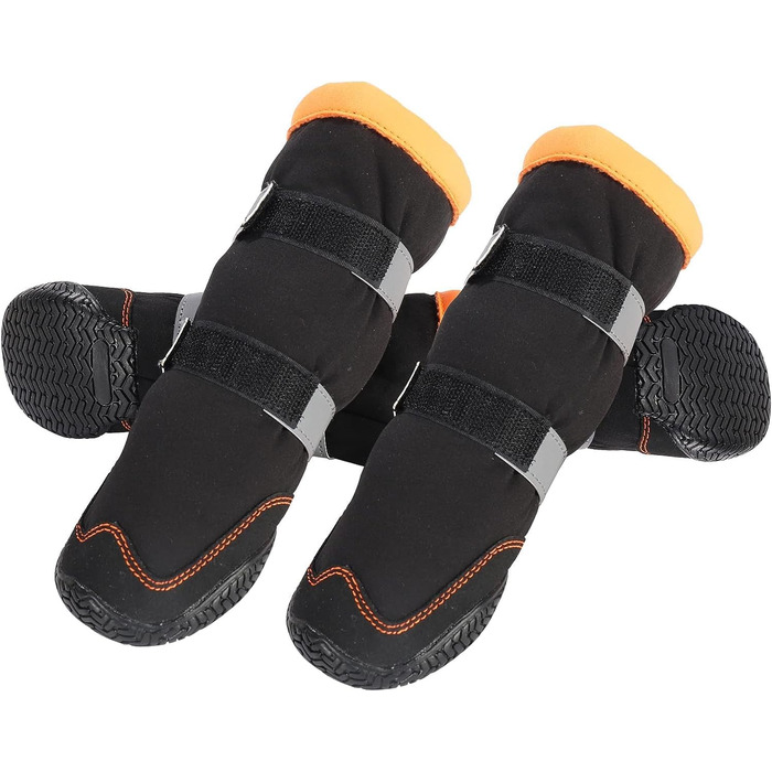 Зимові чоботи для собак, флісова підкладка, шнурок, неслизька підошва – відбивачі, для маленьких, середніх та великих собак