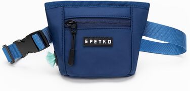 Сумка для ласощів для собак з міцним магнітним закриттям, для тренувань, з дозатором кульок, глибокий синій колір