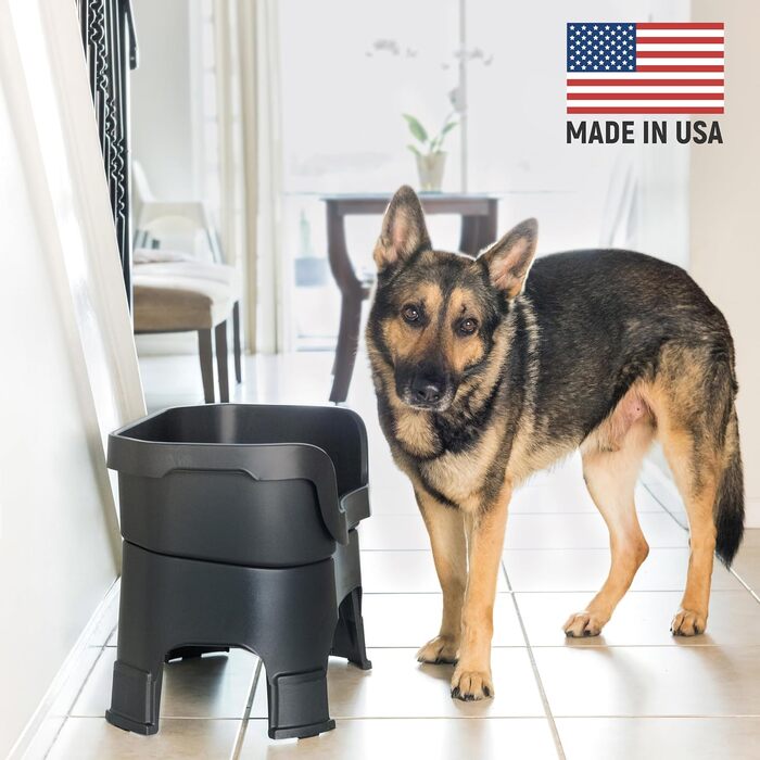 Автоматична годівниця для собак NEATER PET BRANDS Feeder-Deluxe з подовженими ніжками, велика, чорна