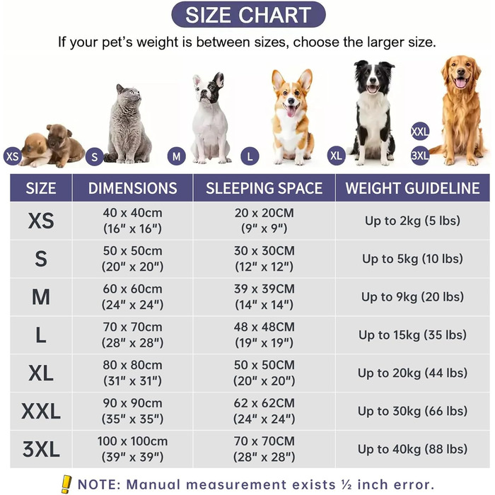 Заспокійливе ліжко для собак у вигляді пончика, м'який плюш, кругле ліжко для котів, зручне, м'яке, можна прати, подушка, самопідігріваюче ліжко для тварин з неслизьким дном, ліжко-гніздо для сну та відпочинку 60 x 60 x 20 см (Д x Ш x В) у кольорі тауп