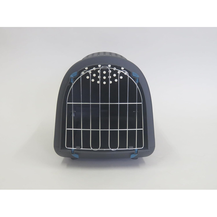 Транспортний бокс для котів та кошенят New Life 40x50 см, антрацит | екологічний, з переробленого пластику