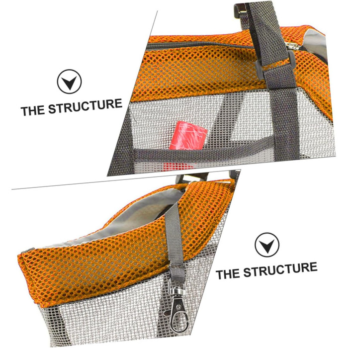 Дихаюча переноска для собак TOYANDONA - легка, велика, складана, для маленьких собак та котів, для подорожей та прогулянок