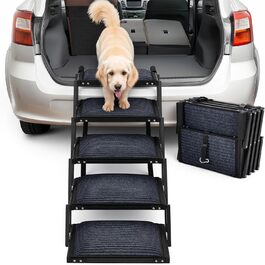 Рампа для собак у машину, складана, для великих собак, з антиковзким покриттям, 116x43x58 см