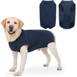 Піжама для собак після операції (кастрації) для цуценят та дорослих, чоловічий крій, S, темно-синій