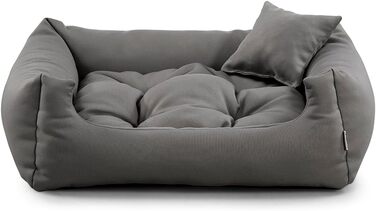Gutekissen® Лежанка для собак, подушка для собак - міцна, якісна, NEO (M - 80x65, Ashgrau) S - 65x55, Ashgrau