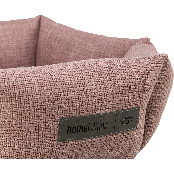 Тріксі Viviana – собаче ліжко, 60x50 см, м'який велюровий чохол, кошик для собак, інтегроване подушкове ядро, неслизьке дно, миється, рожевий, 37540 (S)