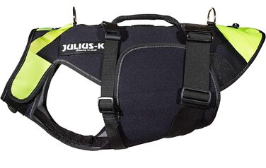 Julius-K9 IDC багатофункціональний жилет для собак 3в1, розмір L, чорний та неоновий