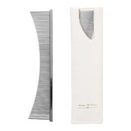 Гребінець для котів Flohkamm | Щітка для догляду за шерстю | Для довгошерстих порід | Щоденний догляд | Після купання | Для літніх котів та кошенят | Сріблястий