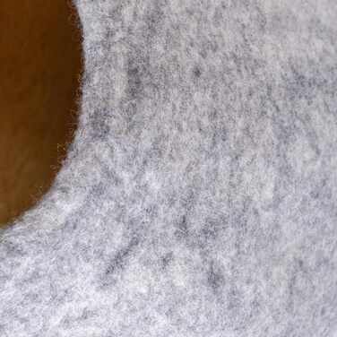 Кігтеточка-будиночок для котів Miauff® з фетру, ручної роботи, Ø 42 см x 28 см (азур блакитний)