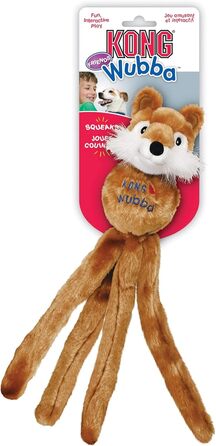 KONG Wubba Friends – іграшка-апорт для малих собак із пискавкою, різні фігурки