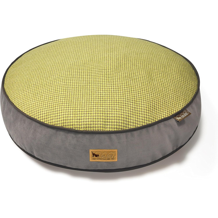 Кругле ліжко для домашніх тварин P.A.Y. Pet ifestye & You PY0006AF, камуфляж, білий (27.5 x 27.5 x 4.5 см, жовто-коричневе)