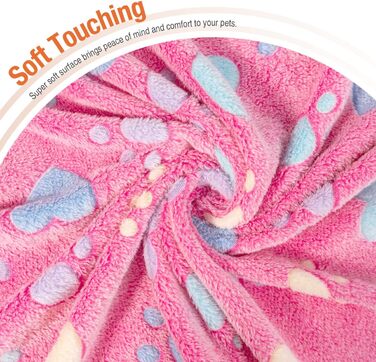 М'яка ковдра для домашніх тварин: для собак, котів, цуценят та кошенят. Велика, у формі серця