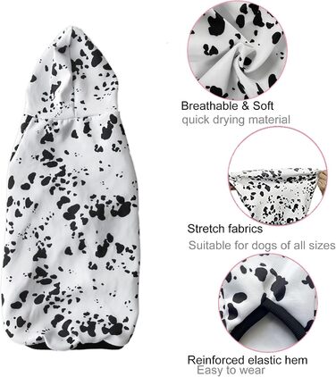 Світшот з капюшоном для собак Далматинець, M (12-20 фунтів), костюм на Хелловін