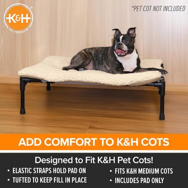 Підстилка для собачого ліжка K&H Pet Products, розмір S, для маленьких собак, м'яка та зручна, машинного прання, портативна