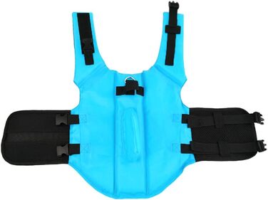 Спасальний жилет для собак FONLAM, блакитний, розмір M - для малих та середніх порід