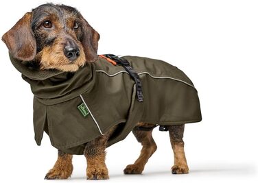 Теплий водонепроникний жилет для такси HUNTER NORDBY оливкового кольору, розмір 33, для маленьких собак з довгим тілом