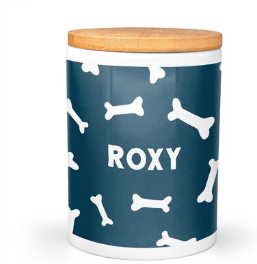 PICANOVA Керамічна годівниця для домашніх тварин з іменем - подарунок для собак - зберігання сухого корму - годівниця для собак та котів - дизайн 