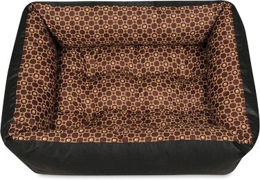 Льожа для собак Louis Braun, 70x55 см, чорний та сірий, M, для малих, середніх та великих собак, миється