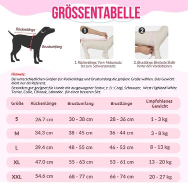 Комбінезон для собак після операції Eyein, рожевий, XL (55-63 см) - захисний одяг, альтернатива електронного нашийника