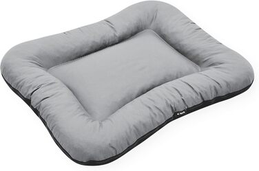 Ліжко для собак середніх порід 4L Textil KLEO, 90x70 см, бежеве, з блискавкою. Також: килимок, матрац, подушка для собак. Розміри: 80x60x10 см (сірий, з блискавкою)