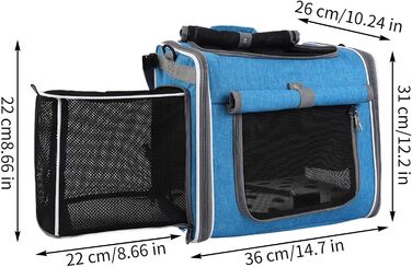 Корзина для собаки на велосипед, передна, рюкзак з вентиляцією, регульована переноска для прогулянок та подорожей