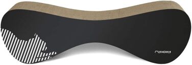 Котячий будиночок myKotty VIGO – міцний когтетоп для котів, 71x21x25 см, чорний