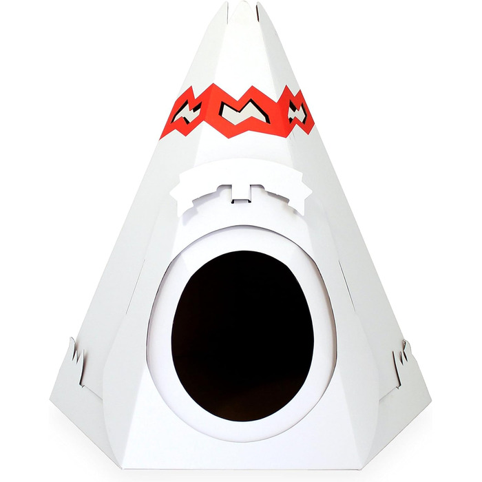 Котячий будиночок-кігтеточка з картону | Іграшка для котів | Котячий дім | Котячі меблі | Котяча кігтеточка Tipi