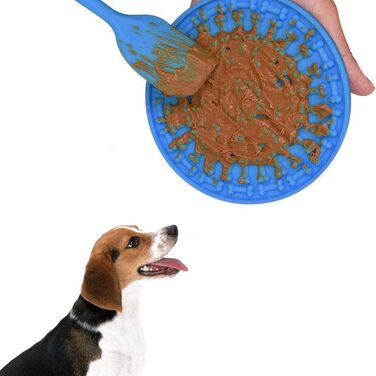 Килимок для миття собак і котів EXFEA: не слизький, з сильною фіксацією, 2 шт. (синій, червоний)