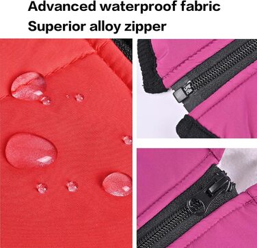 Водонепроникний теплий зимовий одяг для собак з коміром, для маленьких, середніх та великих собак, для Лабрадора, Чихуахуа, Французького бульдога, XL (6.5-9кг), зелений