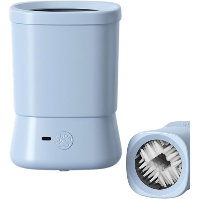 Автоматичний очищувач лап для собак Hogvinnatil | Пристрій для догляду за тваринами, захист від бризок | Для дому, подорожей, кемпінгу, прогулянок (Блакитний)