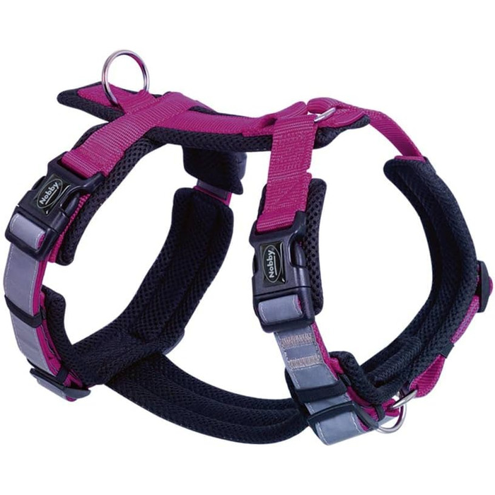 Нашийник для собак Nobby Daily Walk Comfort, полуниця, S, обхват грудей 30-36 см, обхват живота 46-56 см, 1 шт.