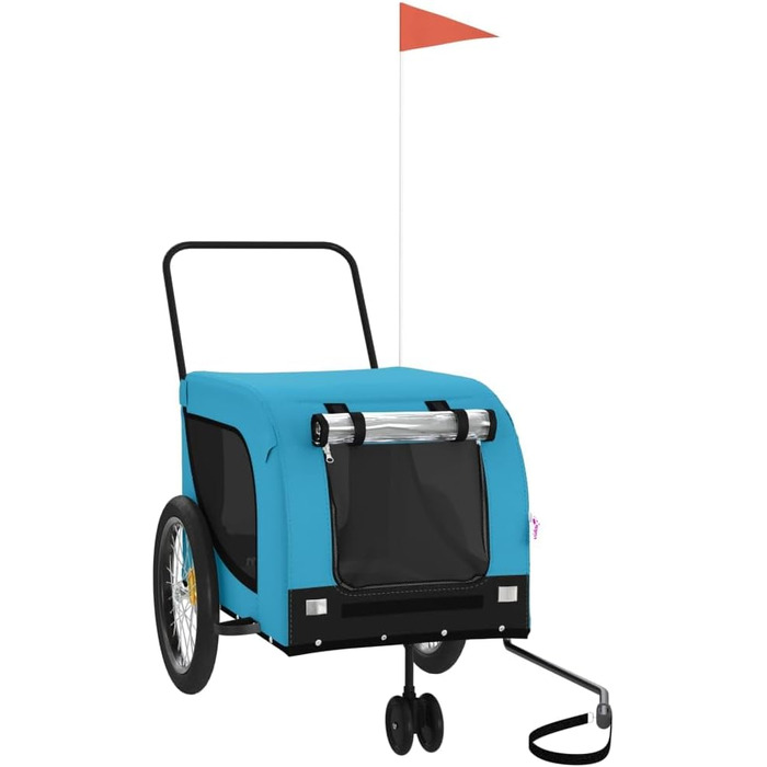 Причіп для велосипеда для собак, блакитний та чорний, Oxford-Gewebe & Eisen, LH3049