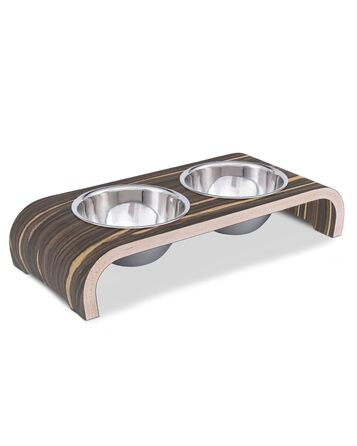 Набір мисок для котів MilaCasa Katzennapf - 2 шт. підняті миски для котів, подвійний набір мисок для їжі та води для котів (Макассар)