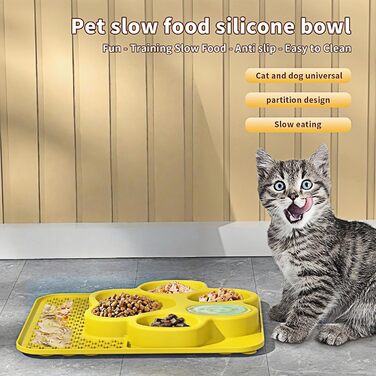 Килимок для годування собак та котів, повільне годування, миска та килимок для ласощів, зменшення тривоги, розвага, ідеально для купання та грумінгу