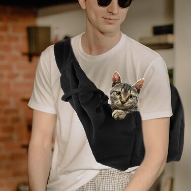 Сумка-переноска для тварин Toyvian: дихаюча, міцна, для собак та котів, з регульованим ременем