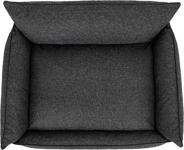 Килимок для собак, лежанка для тварин, м'яке ліжко для собак, килимок-матрац, лежанка-софа, XXXL (132 x 106 см), графітовий колір, екологічний матеріал