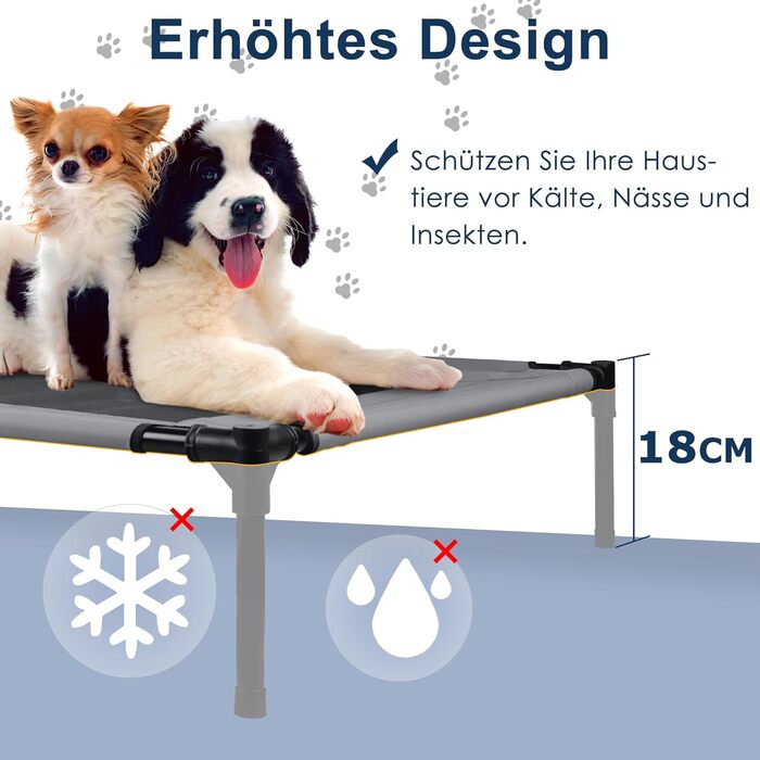 Лежанка для собак з балдахіном, велика (L) 92 x 76 x 92 см, водонепроникна, з дихаючою сіткою