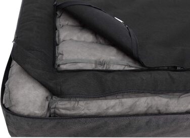 Крісло-ліжко для собак XL, чорне, 80x53 см - м'яке, зручне, для відпочинку