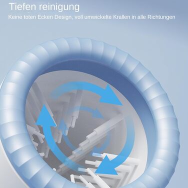 Електричний очищувач лап для тварин | Автоматичний мийник лап для собак, котів, цуценят | Blue and white