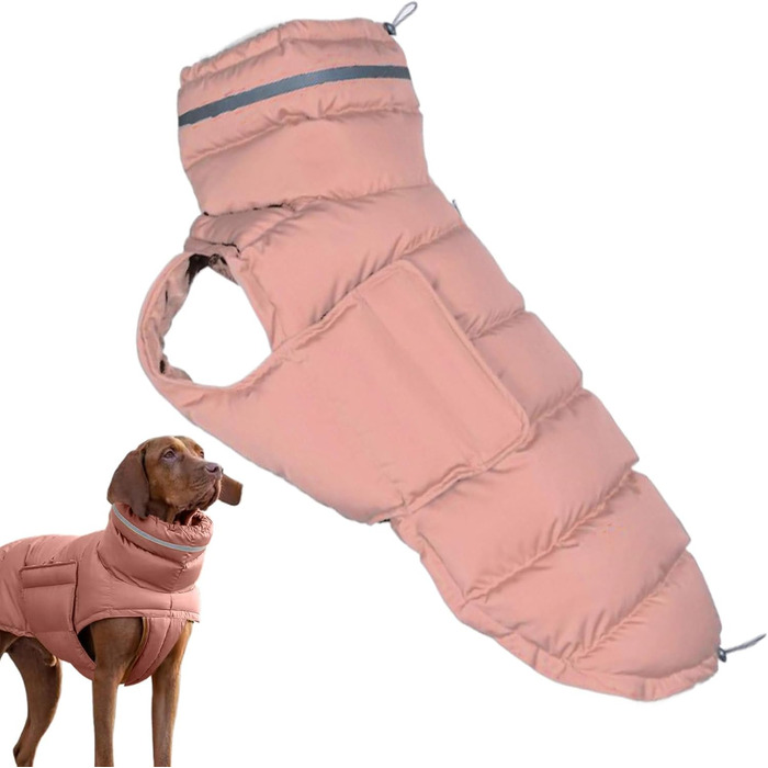 Зимовий теплий куртка для собак, водонепроникний зимовий одяг для великих собак, тепла куртка для снігу та холодної погоди, з поліестеру, для осені та зими