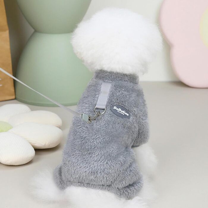 Пуловер для собак, теплий зимовий пуловер для маленьких собак, флісовий пуловер для цуценят, одяг для собак, пуловер для домашніх тварин для маленьких та середніх собак (L)