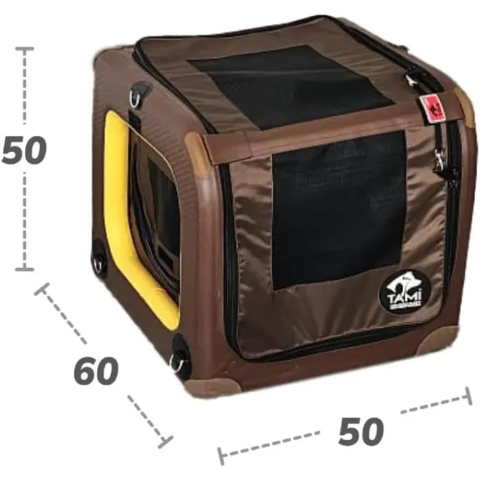 Транспортна переноска для собак Tami Backseat XS: переноска-клітка для автомобіля, автотранспортна коробка для собак, переноска для собак